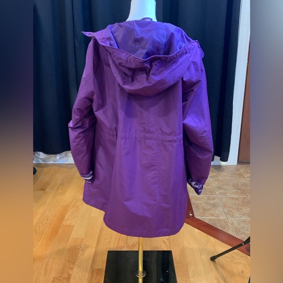 Catherines Purple Trench Coat with Classic Design - Picture 3 of 5